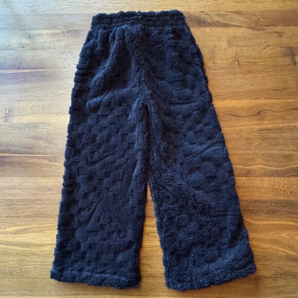 NIKE Cozy Faux Fur Fleece Set Girls 6-7 6X NWT Black Sweat Suit NEW Pants Hoodie - Picture 9 of 16